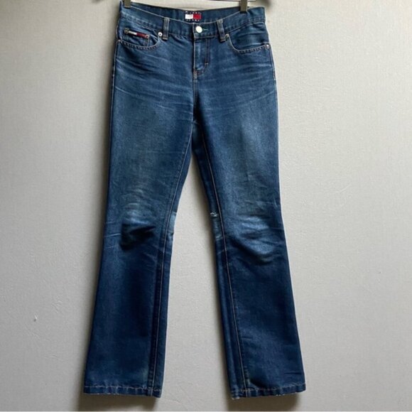 Vintage Tommy Hilfiger Y2K straight leg denim jeans Sz 29 - Picture 2 of 11